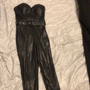 Sexy s/m Leather jumpsuit! Add some cute heels and you’re ready to go!!